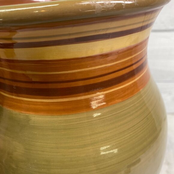 Raymond Waites Certified Intl RONDO Brown Rust Yellow 128oz Beverage Pitcher - Picture 11 of 16